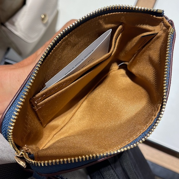 Coach Corner Zip Wristlet IM/Denim - Picture 14 of 16